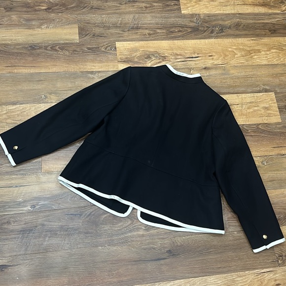 Talbots Plus Black Military Jacket size 18W - Picture 4 of 10